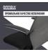 Кресло офисное  PREMIUM "Ultimate EX-801" хром, плотная двойная сетка Х2, черное/серое. Фото товара с разных ракурсов.