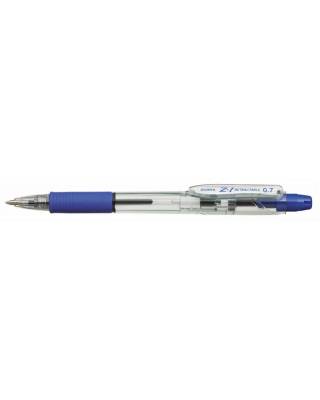 Ручка шариковая Zebra Z-1 RETRACTABLE (BP076-BL) авт. 0.7мм синий