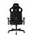 Кресло игровое Knight Outrider черный Light-20 с подголов. крестов. металл. Фото товара с разных ракурсов.