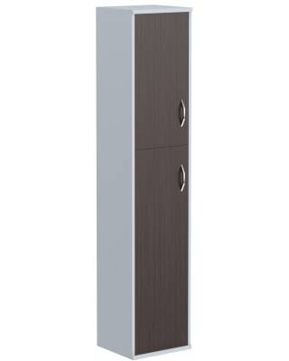 Шкаф колонка с глухой малой и средней дверьми СУ-1.8(R) Венге Магия/Металлик 406*365*1975
