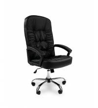 Кресло Chairman 418 (черная экокожа)