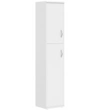 Шкаф колонка с глухой малой и средней дверьми СУ-1.8(R) Белый 406*365*1975