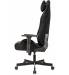 Кресло игровое Knight N1 Fabric черный Light-20 с подголов. крестов. металл. Фото товара с разных ракурсов.