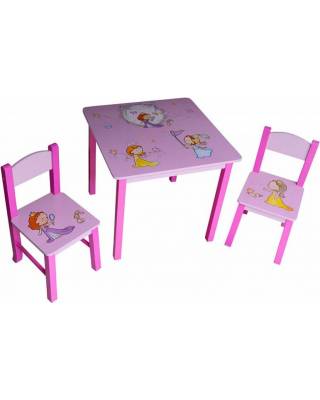 Набор детской мебели (Розовый, Принцесса).