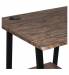 Стол на металлокаркасе BRABIX LOFT CD-006, 1200х500х730 мм, 2 полки, цвет морёный дуб, 641224. Фото товара с разных ракурсов.