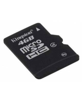 Флеш карта microSDHC 4Gb Class4 Kingston SDC4/4GB + adapter