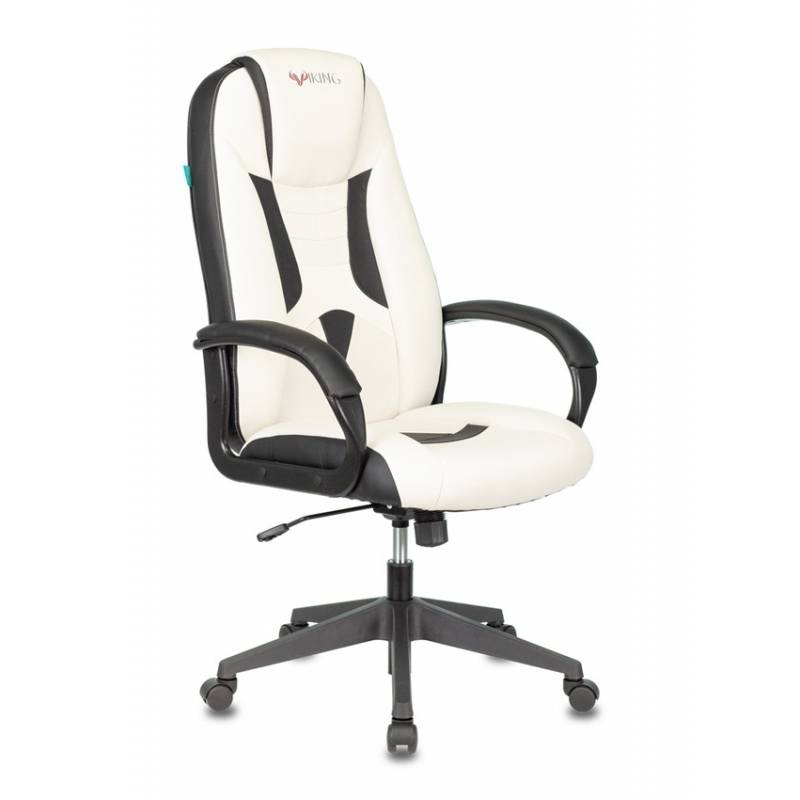 Кресло игровое Бюрократ VIKING-8N/WH-BLACK белый/черный искусственная кожа главное фото