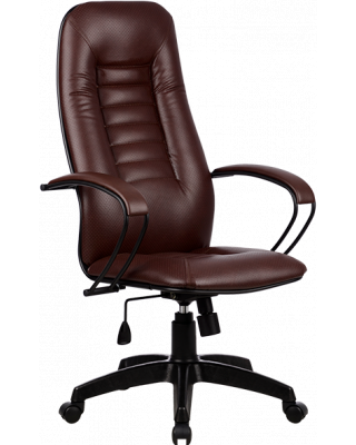 Кресло руководителя Пилот 2 (коричневая перфорированная экокожа)
