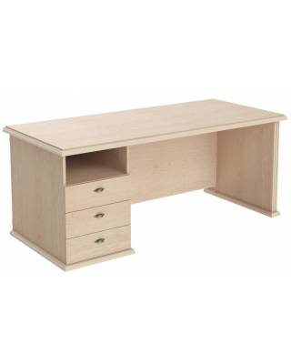 Стол руководителя однотумбовый RDT 188(L) Бук Тиара 1800х800х750