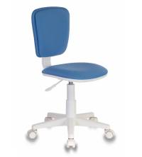 Кресло детское Бюрократ CH-W204NX/26-24 голубой 26-24 (пластик белый)