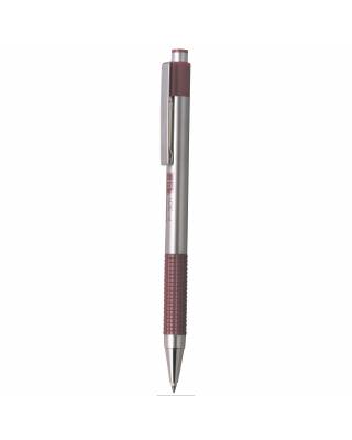 Ручка шариковая Zebra F-301 (EF301WR) красный d=0.7мм синие автоматическая сменный стержень резин. манжета
