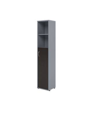 Шкаф колонка с глухой средней дверью СУ-1.6(R) Венге/Металлик 406*365*1975 