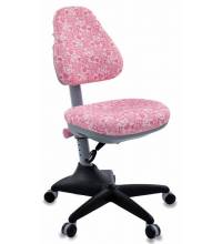 Детское кресло бюрократ KD-2 (ткань Розовые сердца)