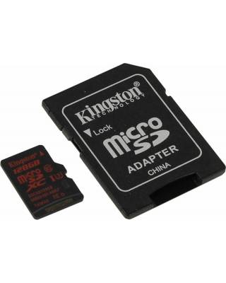 Флеш карта microSDXC 128Gb Class10 Kingston SDCA3/128GB + adapter