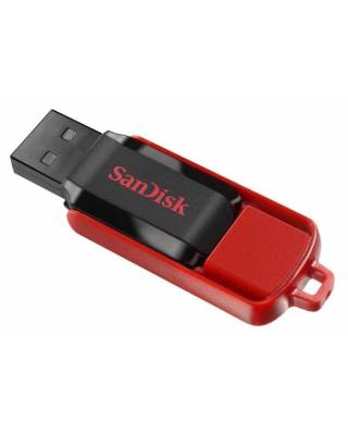 Флеш Диск Sandisk 64Gb Cruzer Switch SDCZ52-064G-B35 USB2.0 черный/красный