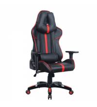 Кресло компьютерное  "GT Carbon GM-120", две подушки, экокожа, черное/красное, 531931