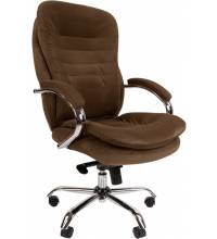 Офисное кресло Chairman 795 коричневое (ткань велюр)