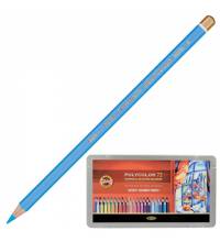 Карандаши цветные художественные KOH-I-NOOR "Polycolor", 72 цвета, 3,8 мм, металлическая коробка, 3827072001PL