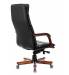 Кресло руководителя Бюрократ T-9927WALNUT/BLACK черный кожа крестовина дерево. Фото товара с разных ракурсов.