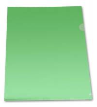 Папка-уголок Бюрократ -E310/1GR A4 пластик 0.18мм зеленый
