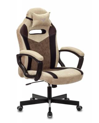 Кресло игровое геймерское Бюрократ VIKING 6 KNIGHT BR FABRIC коричневый крестовина металл главное фото