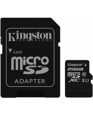 Флеш карта microSDXC 256Gb Class10 Kingston SDC10G2/256GB + adapter
