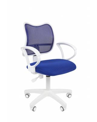 Офисное кресло Chairman 450 LT Россия белый пластик TW-10/TW-05 синий