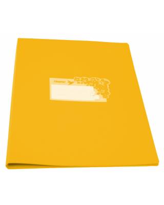 Папка на 2-х кольцах Бюрократ Tropic -TR0718/2RYEL A4 пластик 0.7мм кор.18мм желтый