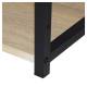 Стол на металлокаркасе BRABIX LOFT CD-005,1200х520х1200 мм, 3 полки, цвет дуб натуральный, 641223. Фото товара с разных ракурсов.