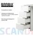 Стол письменный/компьютерный  "Scandi CD-016", 1100х500х750 мм, 4 ящика, белый, 641891, ЦБ013707-1. Фото товара с разных ракурсов.