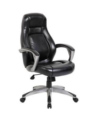 Кресло офисное  PREMIUM "Turbo EX-569", экокожа, спортивный дизайн, черное