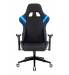 Кресло игровое геймерское Бюрократ VIKING 4 AERO BLUE две подушки черный/синий искусст.кожа/ткань. Фото товара с разных ракурсов.