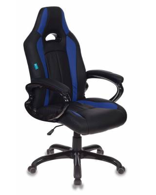 Игровое кресло CH-827 черно-синее (искусственная кожа)