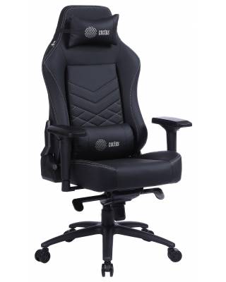 Кресло игровое Cactus CS-CHR-0112BL черный эко.кожа с подголов. крестов. сталь главное фото