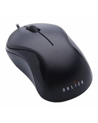Мышь Oklick 115S черный оптическая (1000dpi) USB для ноутбука (2but)
