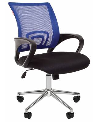 Офисное кресло Chairman 696 Россия TW синий хром new