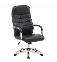 Кресло офисное  "Stark EX-547", экокожа, хром, черное, 531948