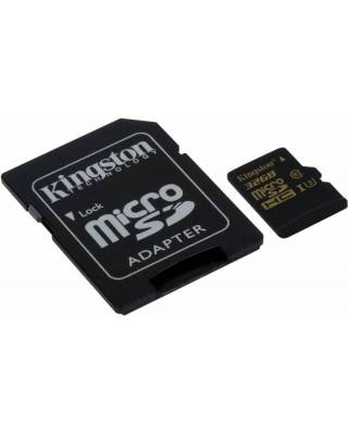 Флеш карта microSDHC 32Gb Class10 Kingston SDCG/32GB + adapter