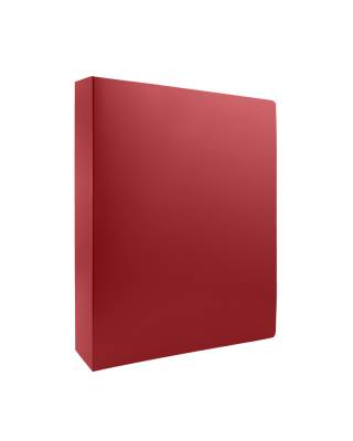 Папка с файлами 255151-27 80ф., А4, BASIC, пл. 800мкм, корешок 53мм, цв. красный