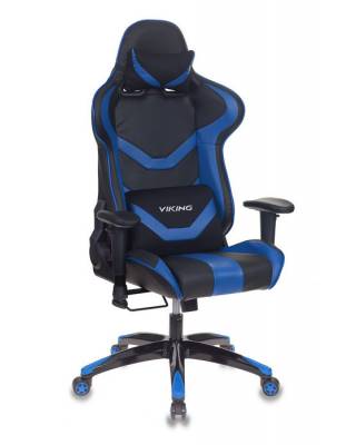 Игровое кресло 772N черно-синее (искусственная кожа)