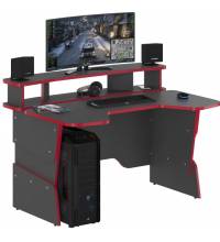 Стол игровой STG 1390 (антрацит-красный)