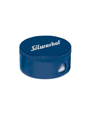 Точилка для карандашей ручная Silwerhof 191080 1 отверстие пластик черный/синий