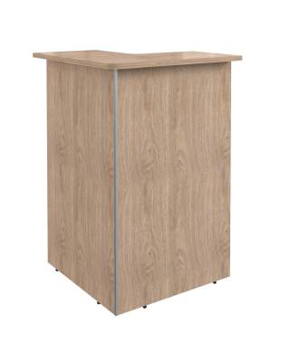 Стойка рецепция угловая DMC 88(L) Дуб Девон 800х800х1200 