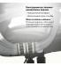 Кресло офисное  PREMIUM "Favorite EX-577", пружинный блок, рециклированная кожа, серое. Фото товара с разных ракурсов.