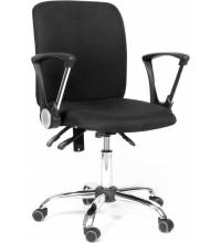 Кресло chairman 9801(Черный текстиль) Хром