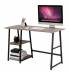 Стол на металлокаркасе BRABIX LOFT CD-006, 1200х500х730 мм, 2 полки, цвет морёный дуб, 641224. Фото товара с разных ракурсов.