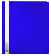 Папка-скоросшиватель Бюрократ Люкс -PSL20A5BLUE A5 прозрач.верх.лист пластик синий