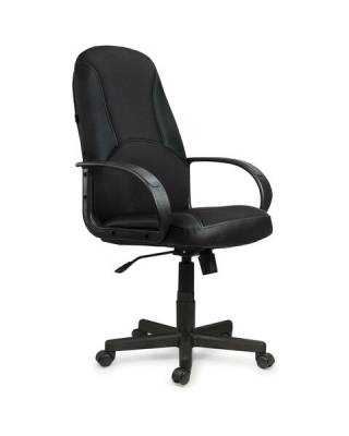 Кресло офисное  "City EX-512", кожзаменитель черный, ткань черная, TW, 531407