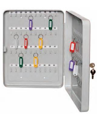 Шкафчик для ключей Alco 892-33 на 40ключ. 200x160x80мм серый сталь
