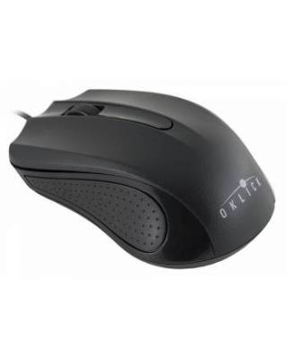 Мышь Oklick 225M черный  оптическая (1200dpi) USB (2but)
